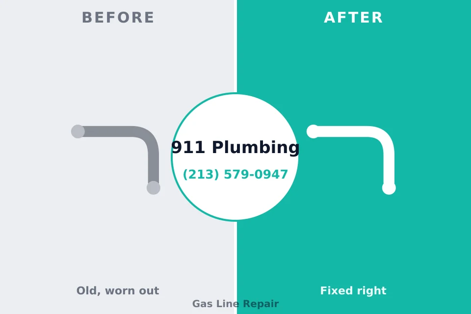 Before and after: plumbing repair Stony Creek Mills, PA